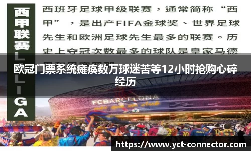 欧冠门票系统瘫痪数万球迷苦等12小时抢购心碎经历